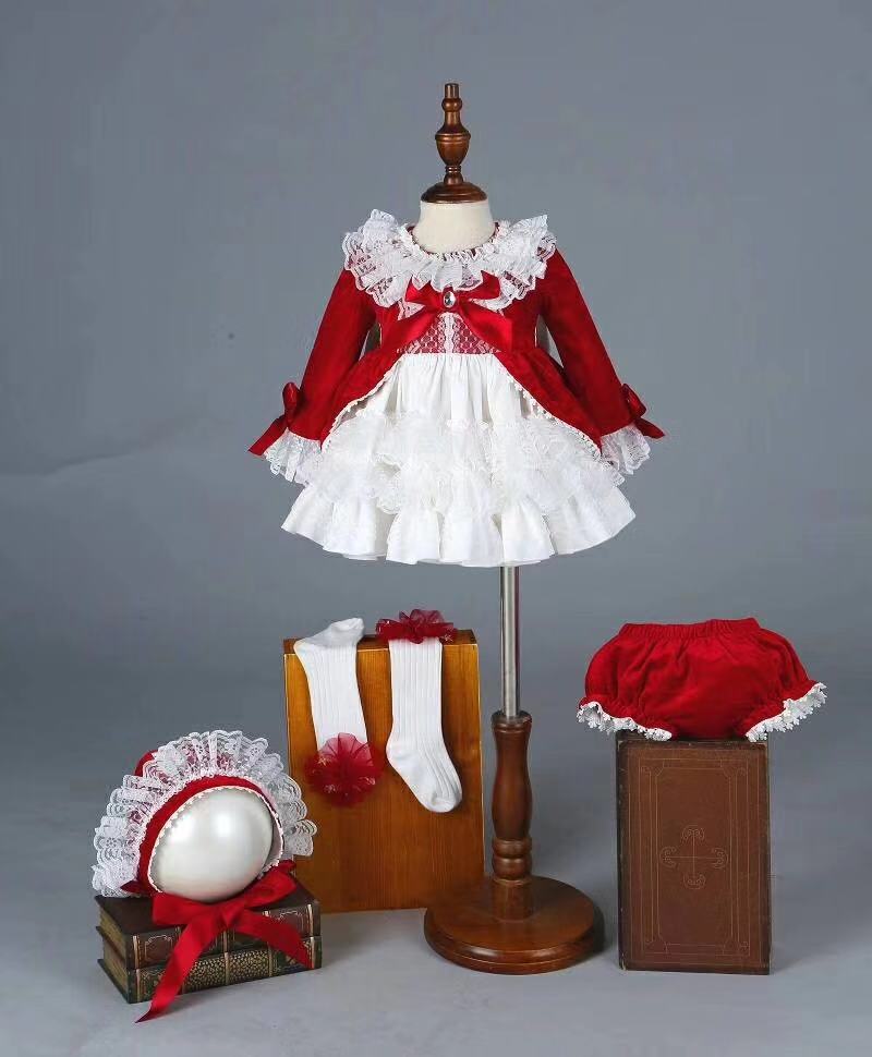 4 Buah Gaun Putri Spanyol Anti - Baby Clothing Dresser ulasan dan harga